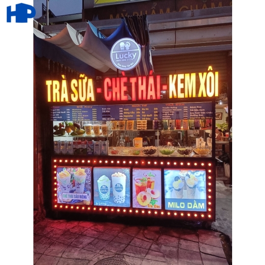 Tủ sắt kiot trà sữa