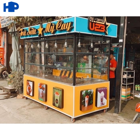 Tủ sắt kiot trà sữa